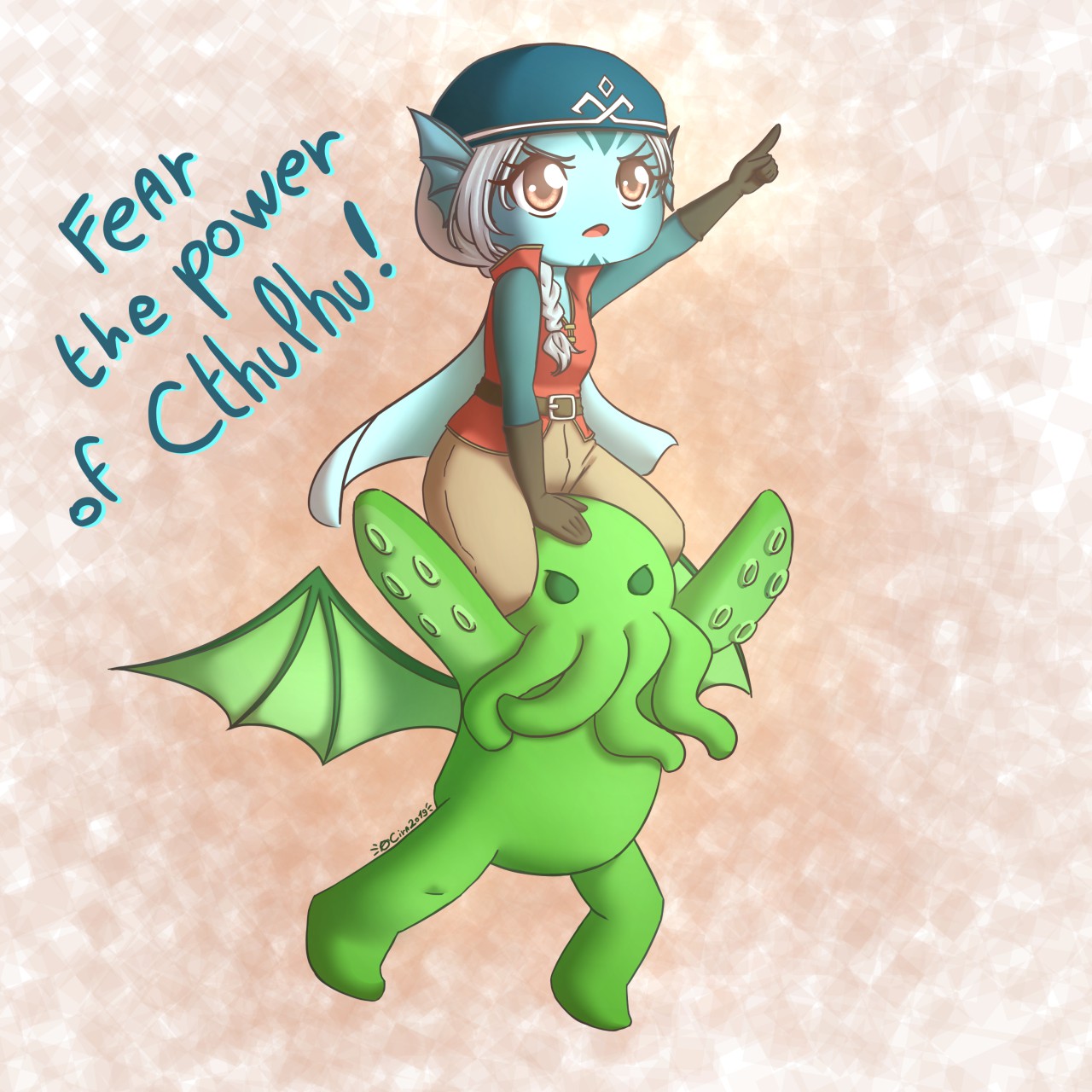 Gift Fear The Power Of Chibi Cthulhu くコ 彡 By Kina Heijima Fur Affinity Dot Net