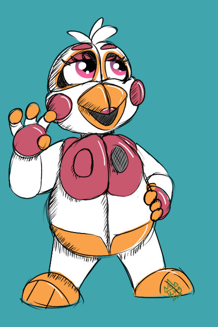 Schoolgirl Funtime Chica by Speedyyoshi -- Fur Affinity [dot] net