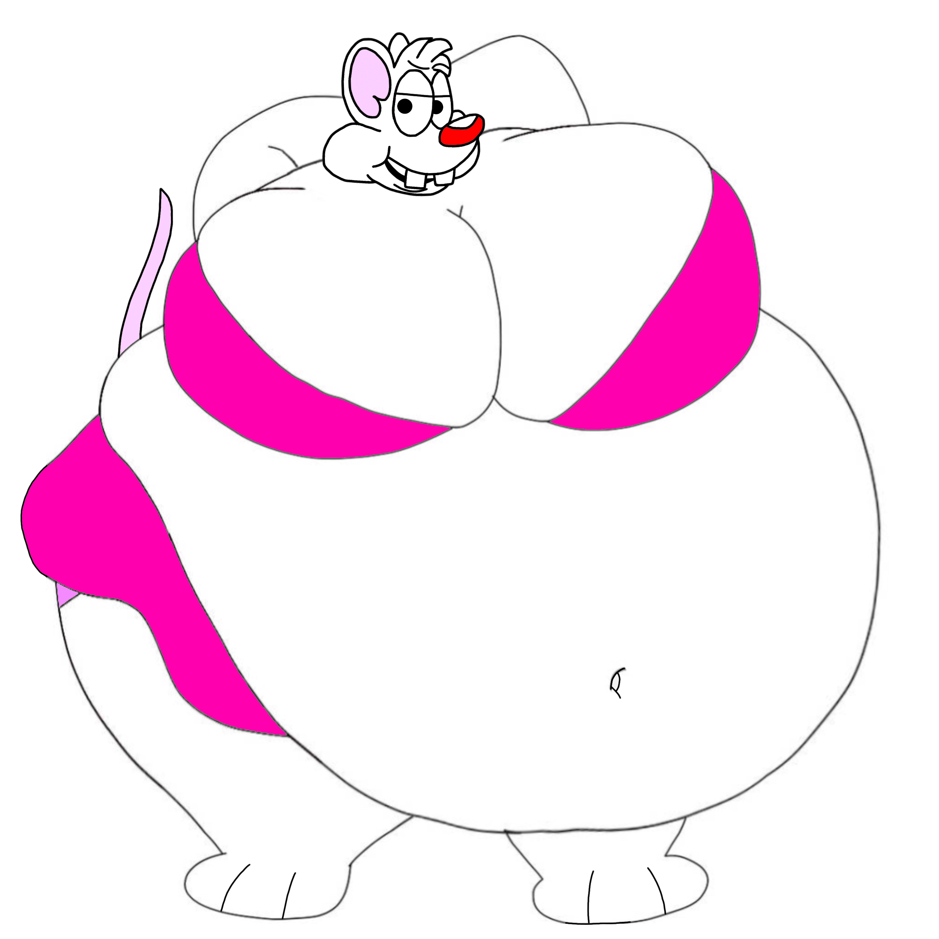 Fat Femboy Pinky Showing Off by Kinggnik -- Fur Affinity [dot] net