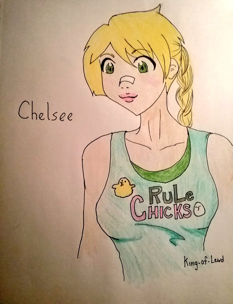 Chelsee - Coloured pencil by KingOfLewd -- Fur Affinity [dot] net