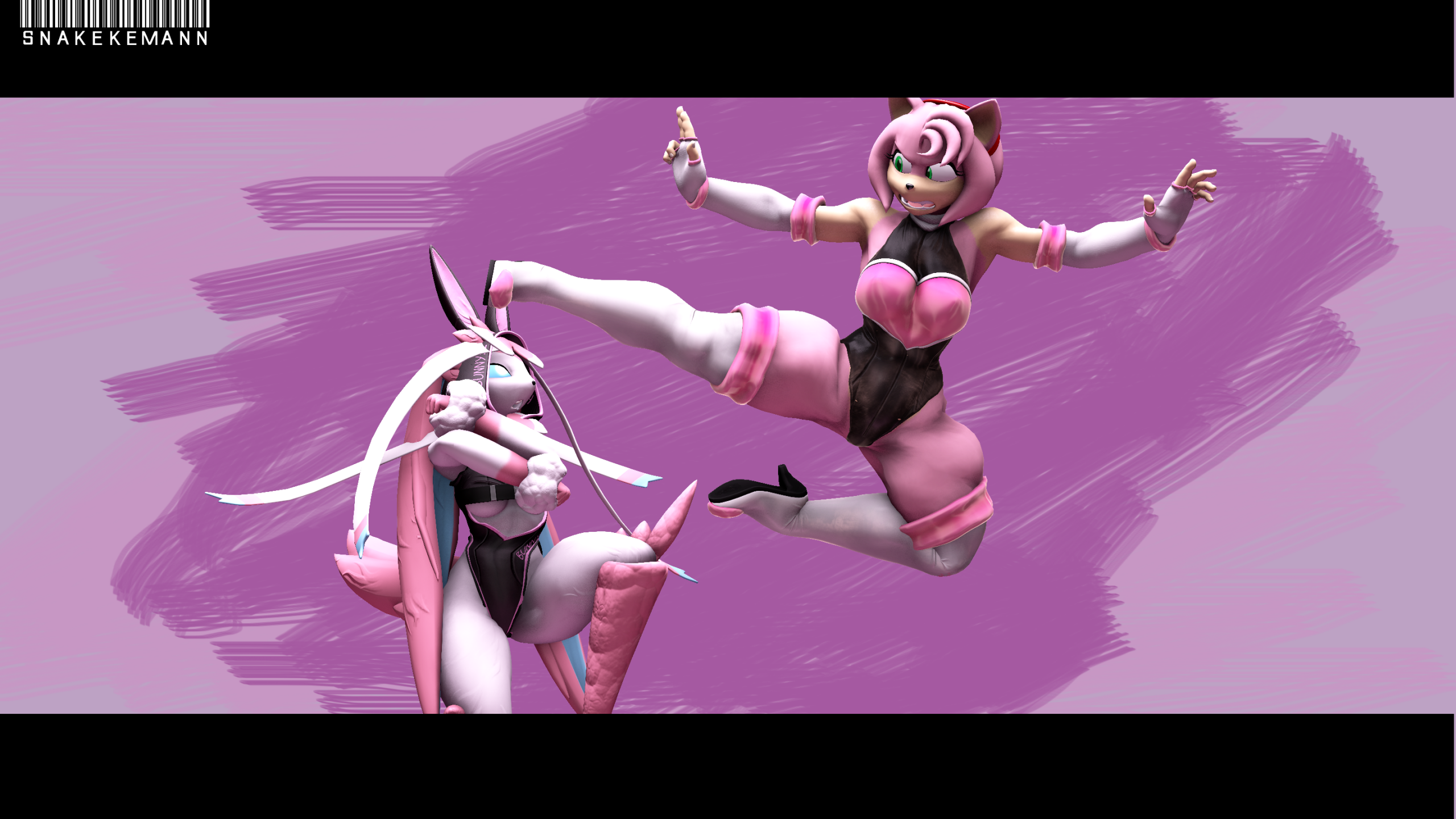 Lopunny vs amy by kira-kirill -- Fur Affinity [dot] net