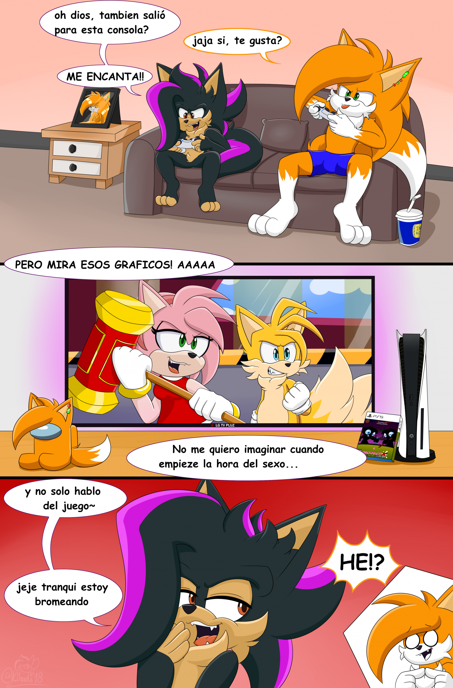 COMIC #1 Part 1 II for flamewolf89 II ESPAÑOL by Kirudi18 -- Fur Affinity  [dot] net