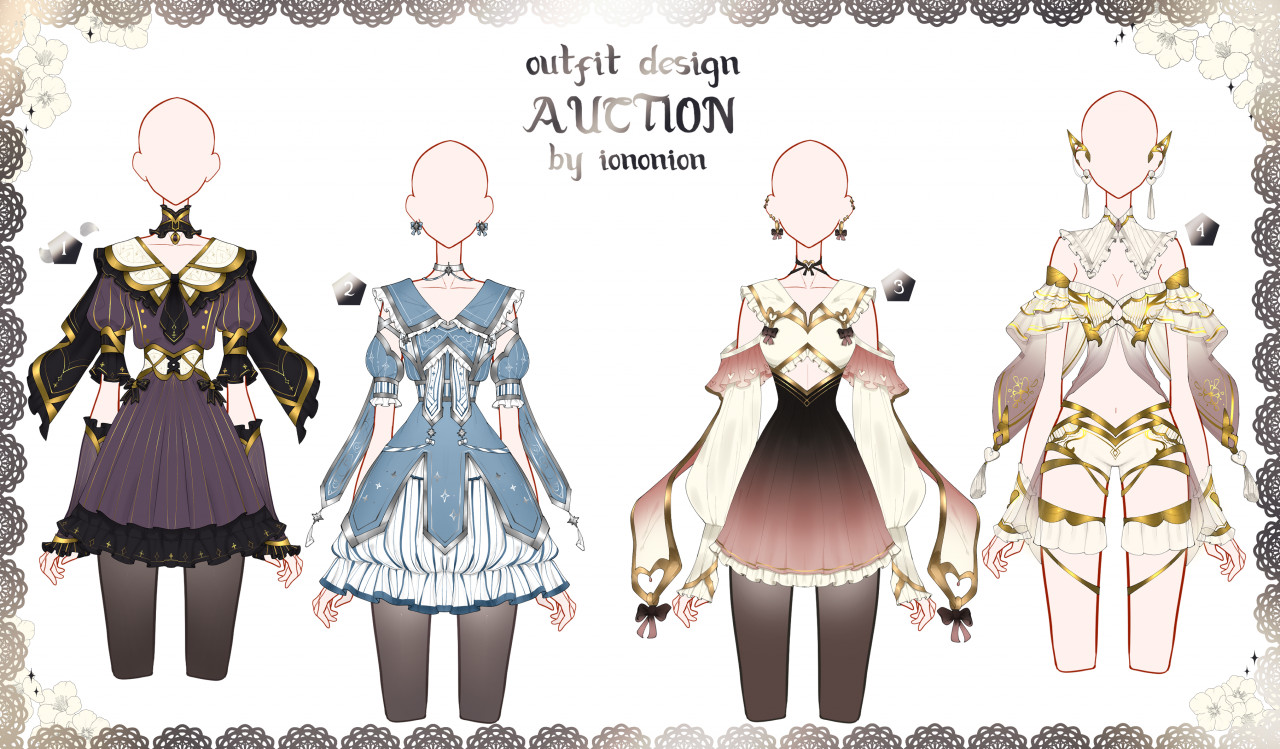 OPEN] Auction Outfit Adoptable SET 83 by Kisekihell -- Fur Affinity [dot]  net