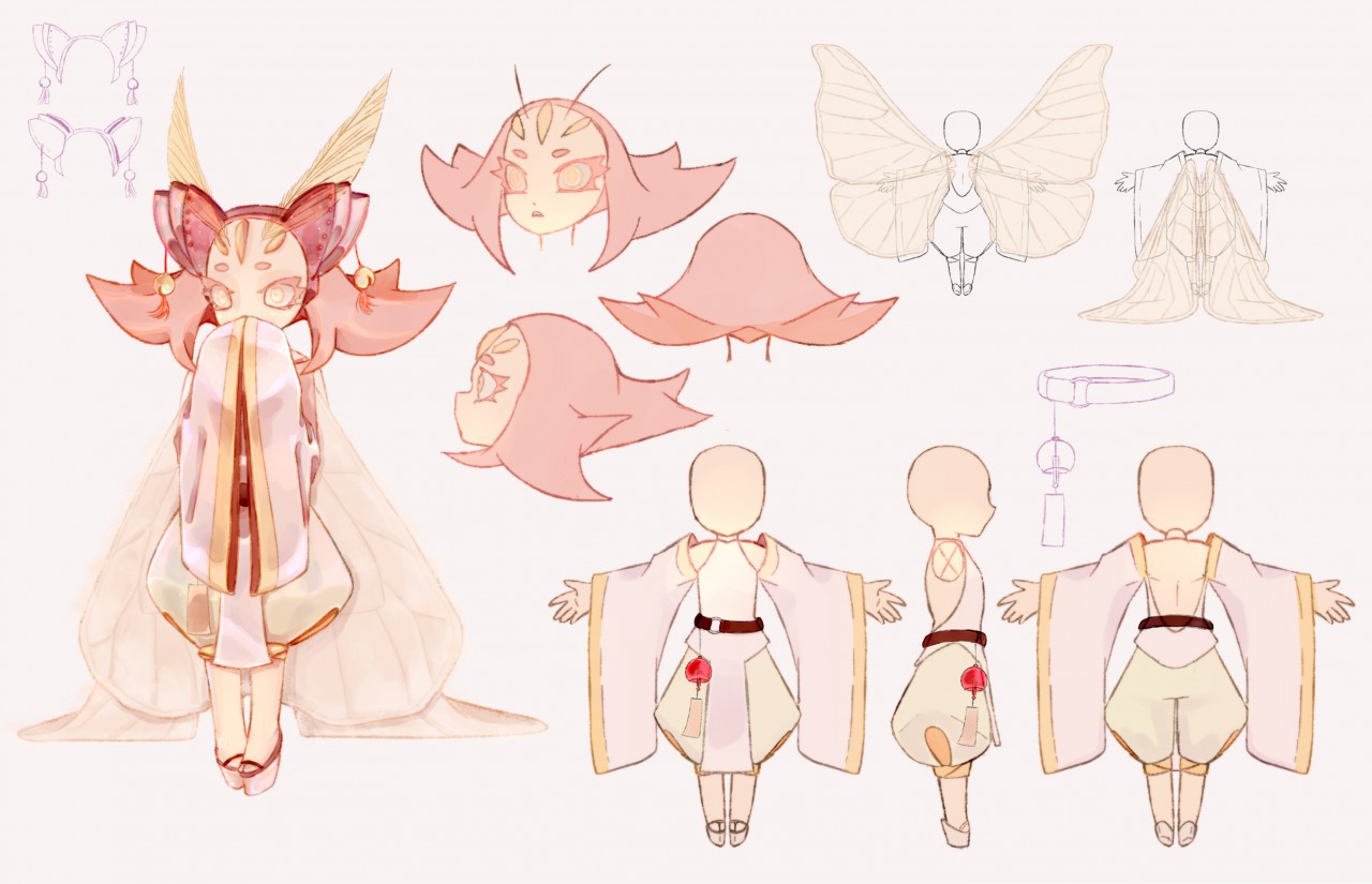 moth girl reference by kishi alighieri Fur Affinity dot net