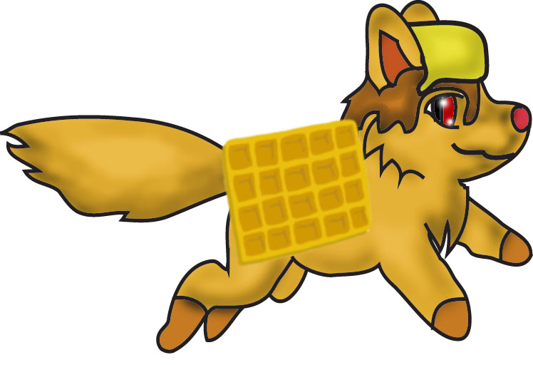 Waffle Wolf!! by Kistune___Mochie -- Fur Affinity [dot] net