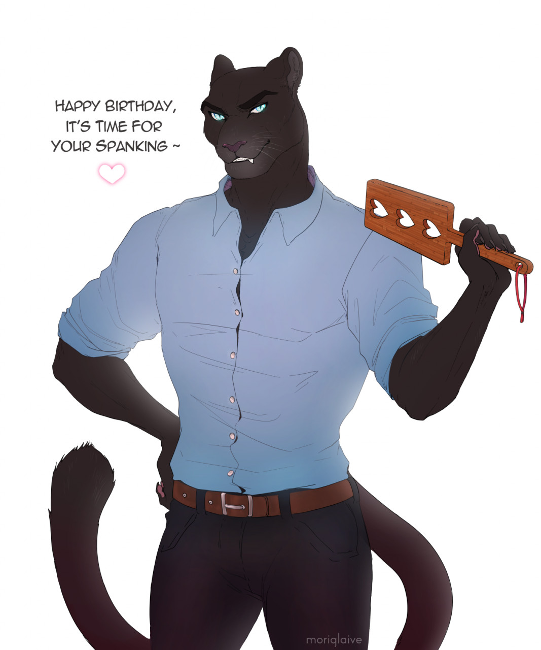 Birthday Spanking Tease by KisuComposer -- Fur Affinity [dot] net