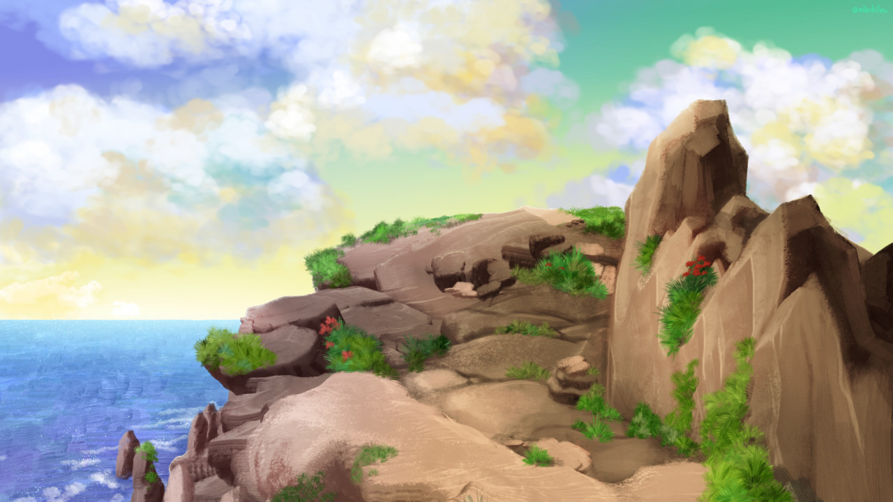 The Steep Cliff - Animated Cliff Png - 1808x1080 PNG Download - PNGkit