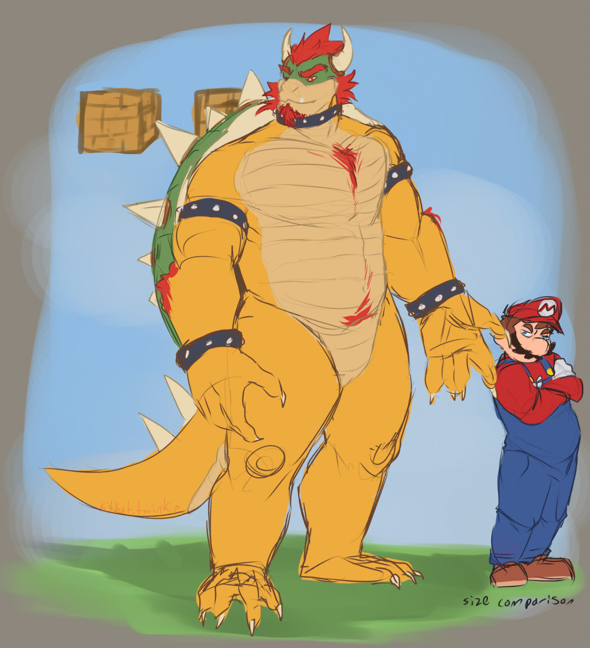 Bowser & Bowser Jr. - Patreon Voted Pic by Starrffax -- Fur Affinity [dot]  net