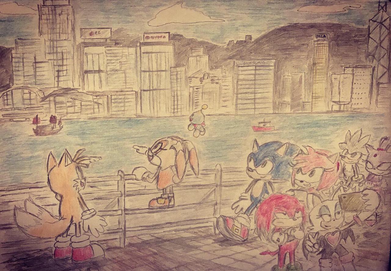 Sonic, Tails, and Knuckles at Sonic by Kitsuoi -- Fur Affinity