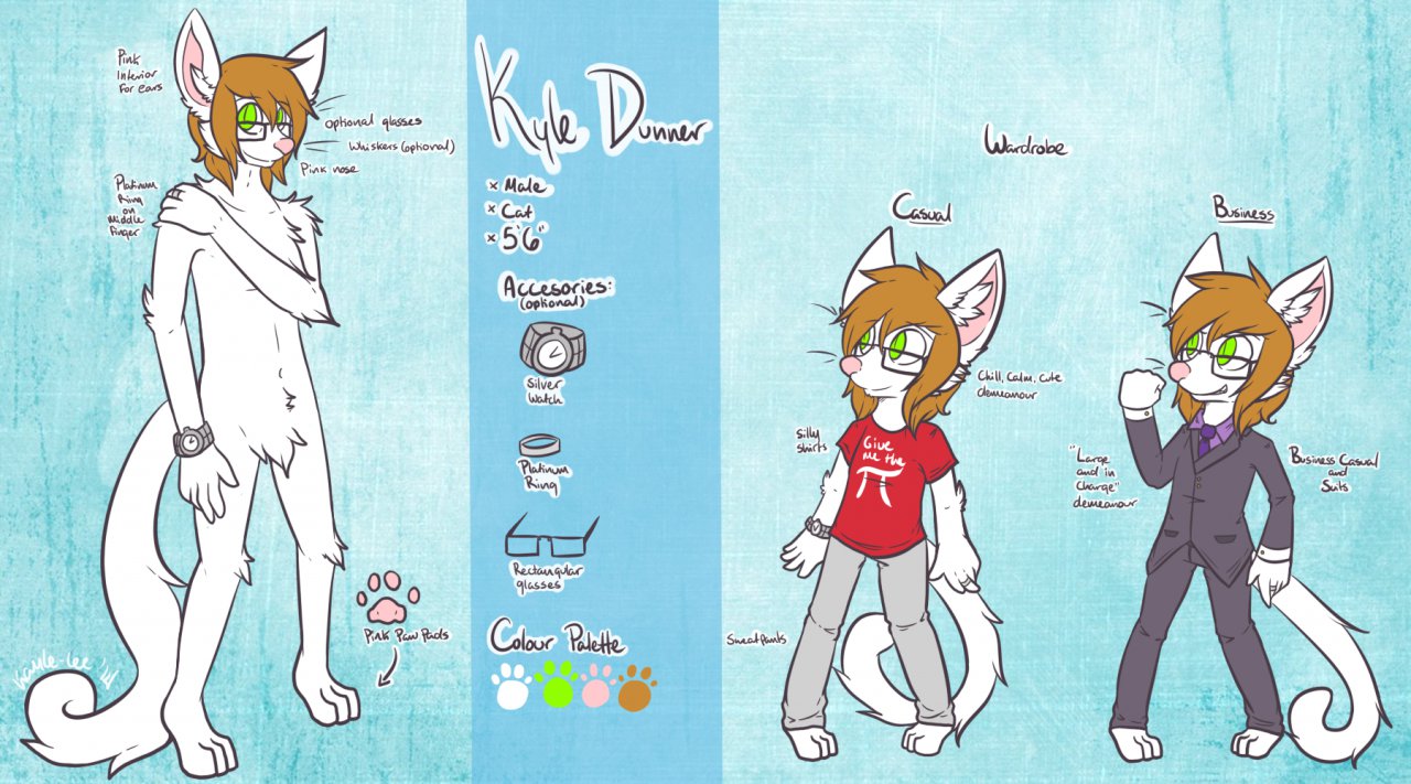 Ref Sheet - Kyle Dunner by KittenAdmin -- Fur Affinity [dot] net