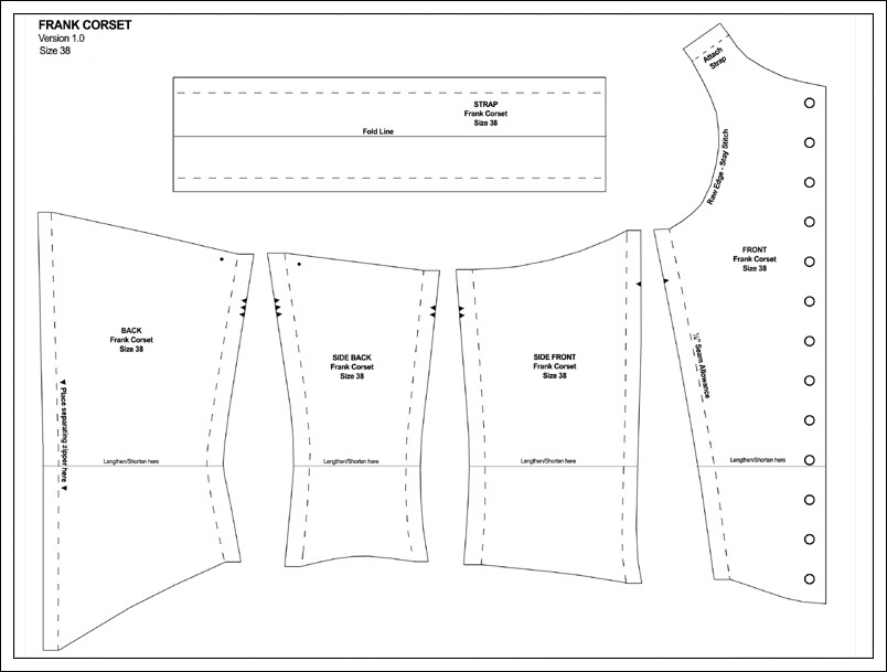 Frank N Furter ROCKY HORROR corset pattern Free for use by kittencheshire  -- Fur Affinity [dot] net