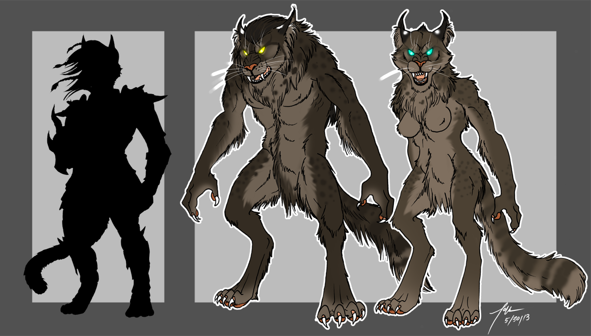 Physicalities of Werewolves-The Khajiit. 