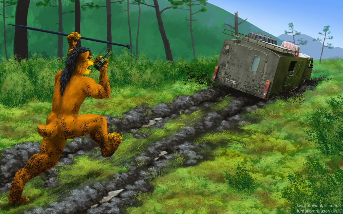 Hunting a wild GAZ-66 by kivuli -- Fur Affinity [dot] net