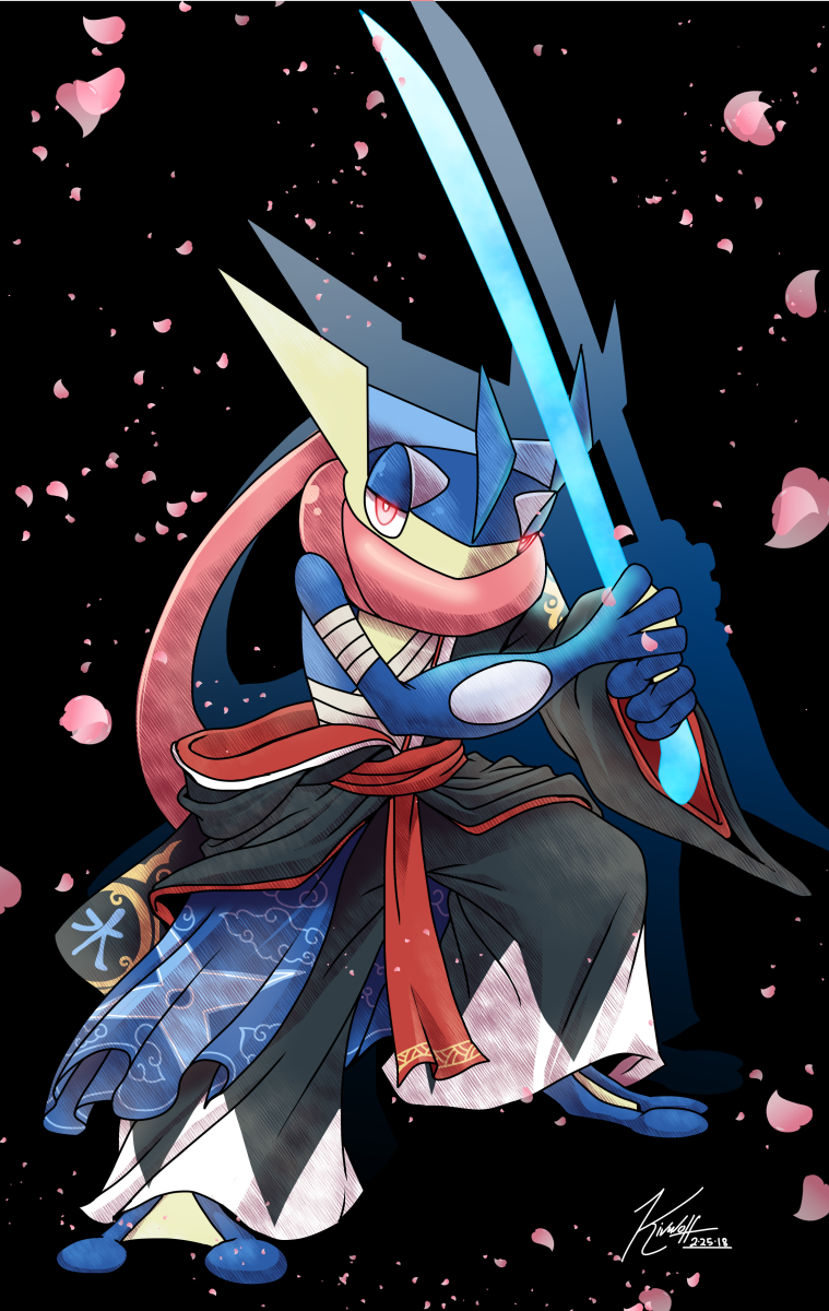 -Samurai Greninja- by Kivwolf -- Fur Affinity [dot] net