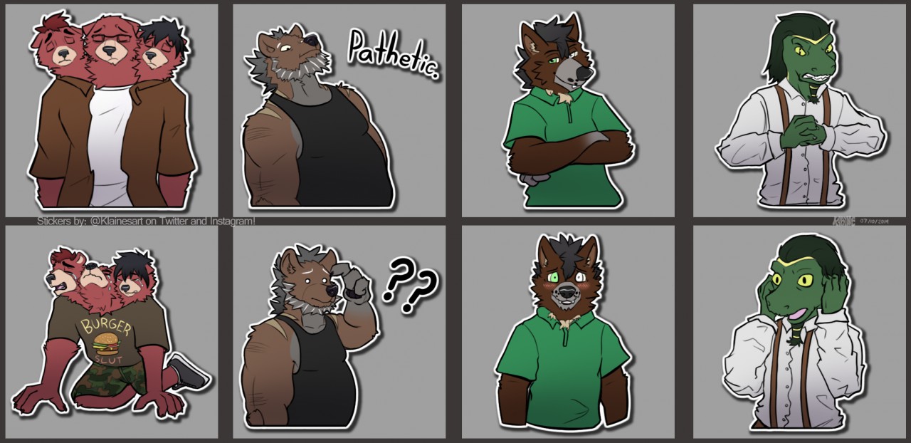 Telegram Stickers Pack - Rico and Friends by Klaine -- Fur Affinity [dot]  net