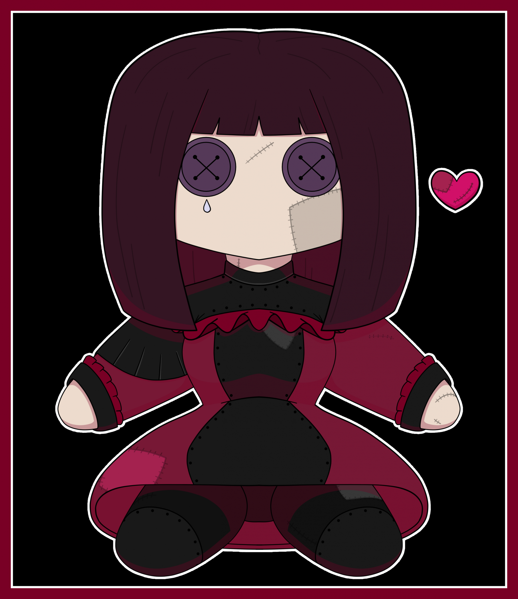 Black and red - Gacha Life Outfits for girls and boys