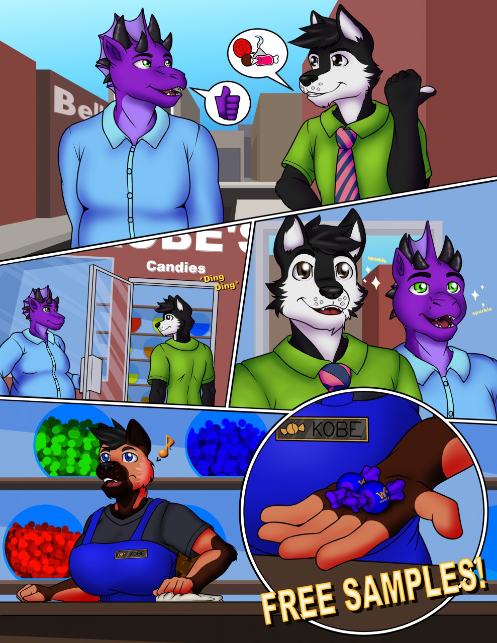 YCH Comic] Free Samples by KobeColeman0506 -- Fur Affinity [dot] net