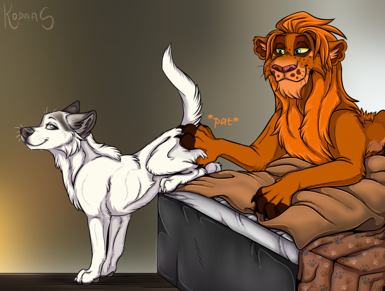 Butt Pat* by KodaacTheLion -- Fur Affinity [dot] net