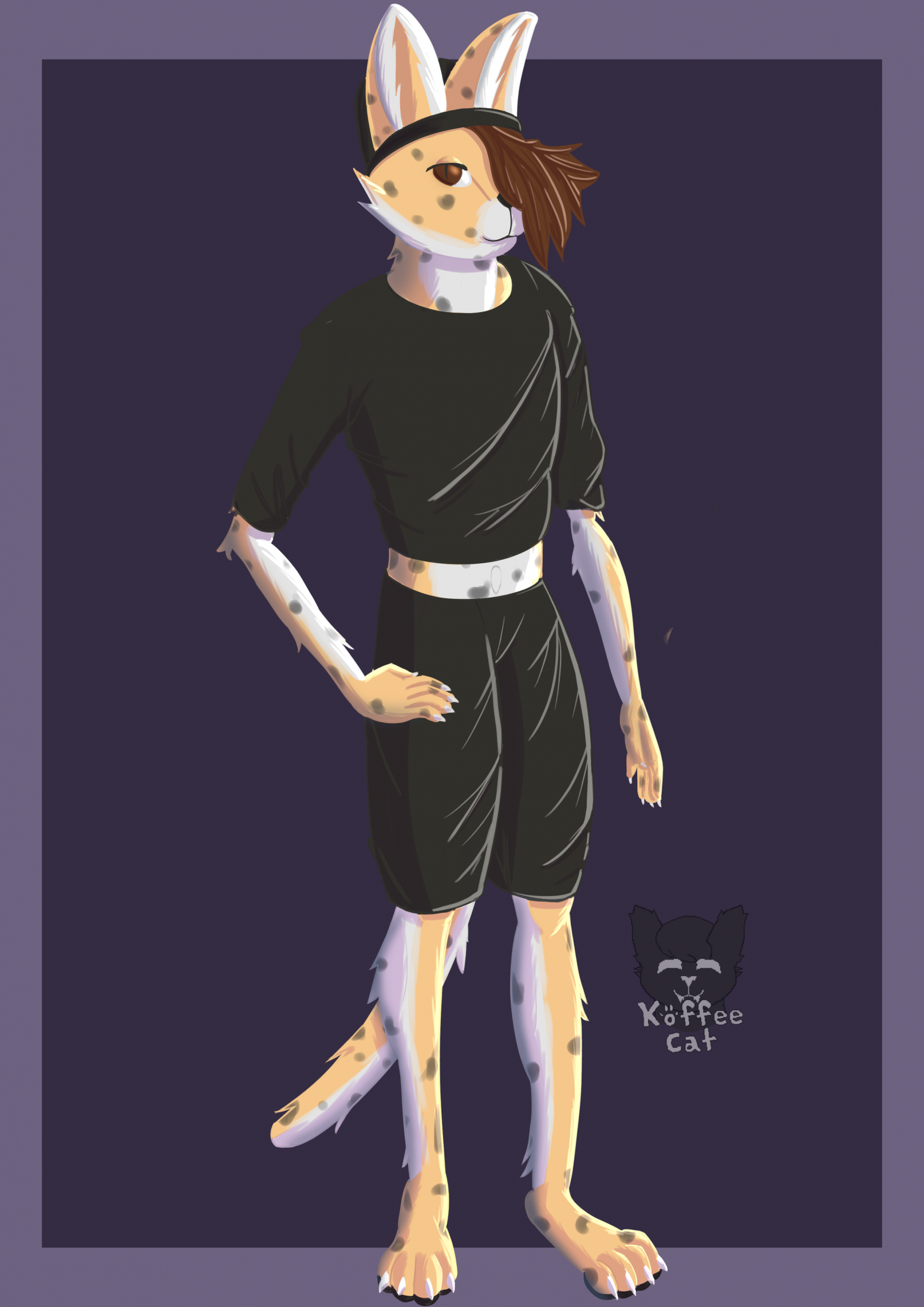 A gay serval boy :3 by KoffeeFeline -- Fur Affinity [dot] net