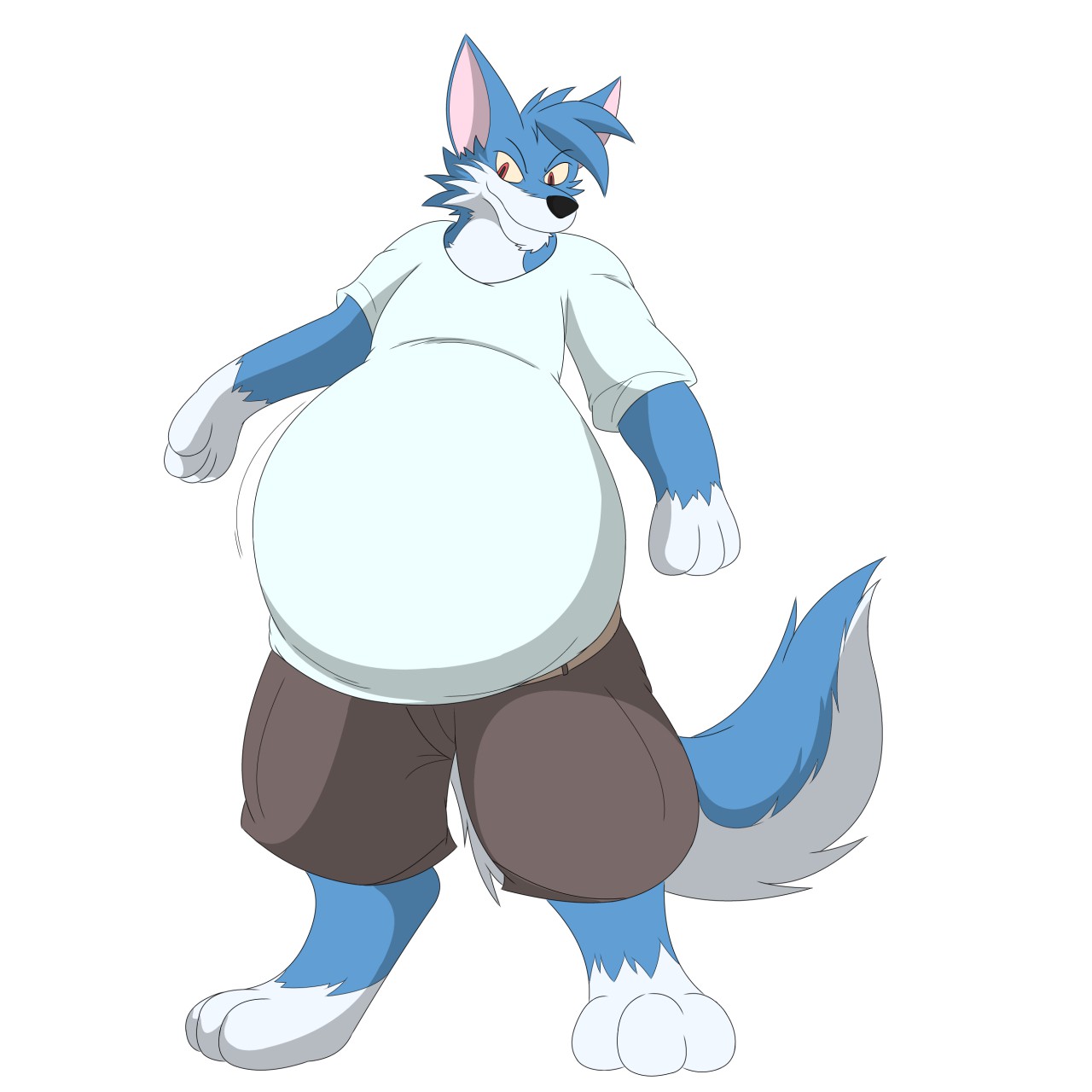 fat wolf plush