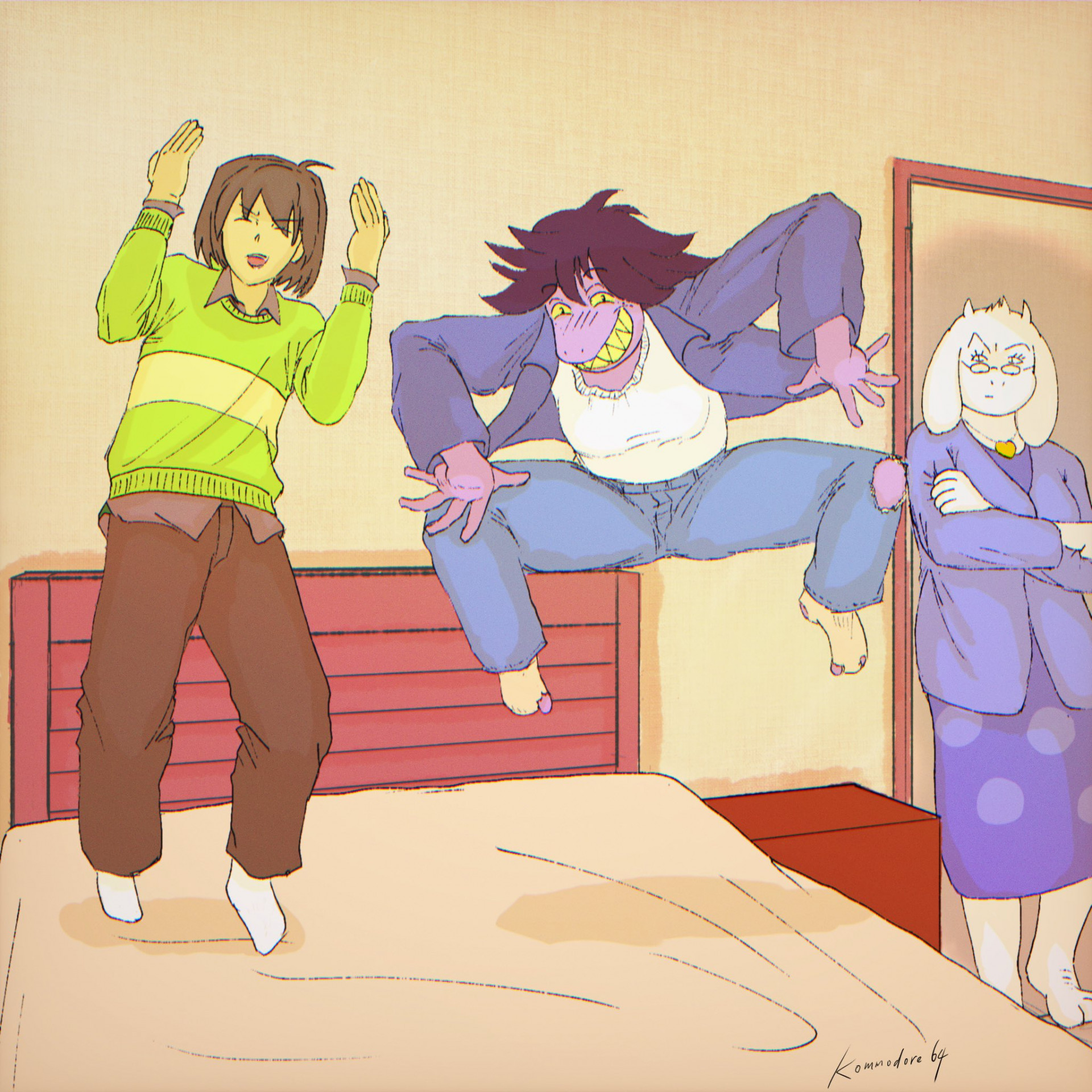 Susie and Kris on the bed... by kommodore64 -- Fur Affinity [dot] net