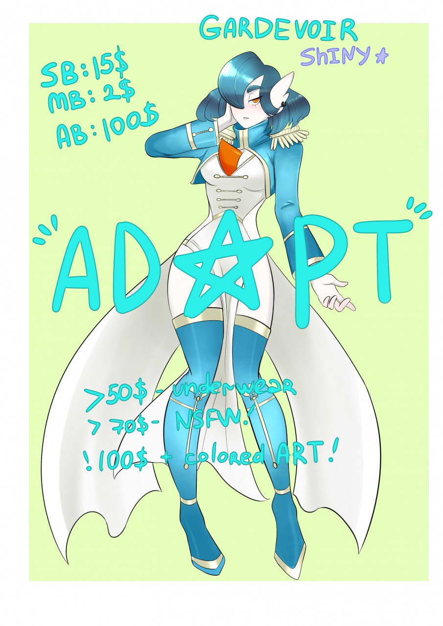 Adopt Pokemon Gardevoir By Konfetochka Fur Affinity Dot Net