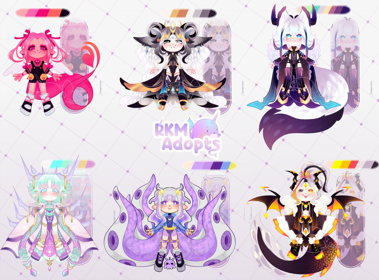 SET PRICE ADOPTABLES OPEN by Ryuseigkm-Adopts on DeviantArt