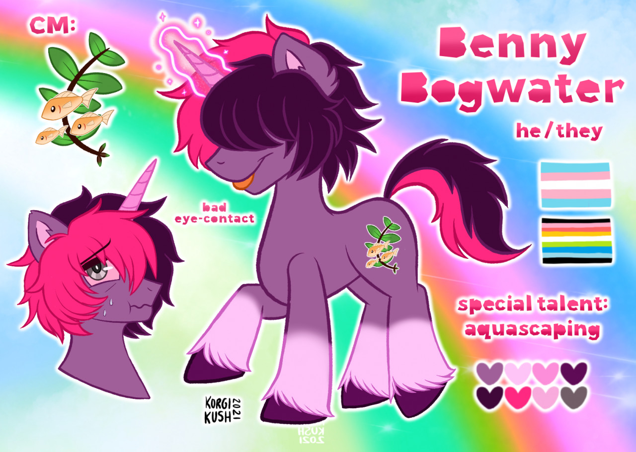 Benny Bogwater The Unicorn Reference Sheet By KorgiKush Fur Affinity dot Net