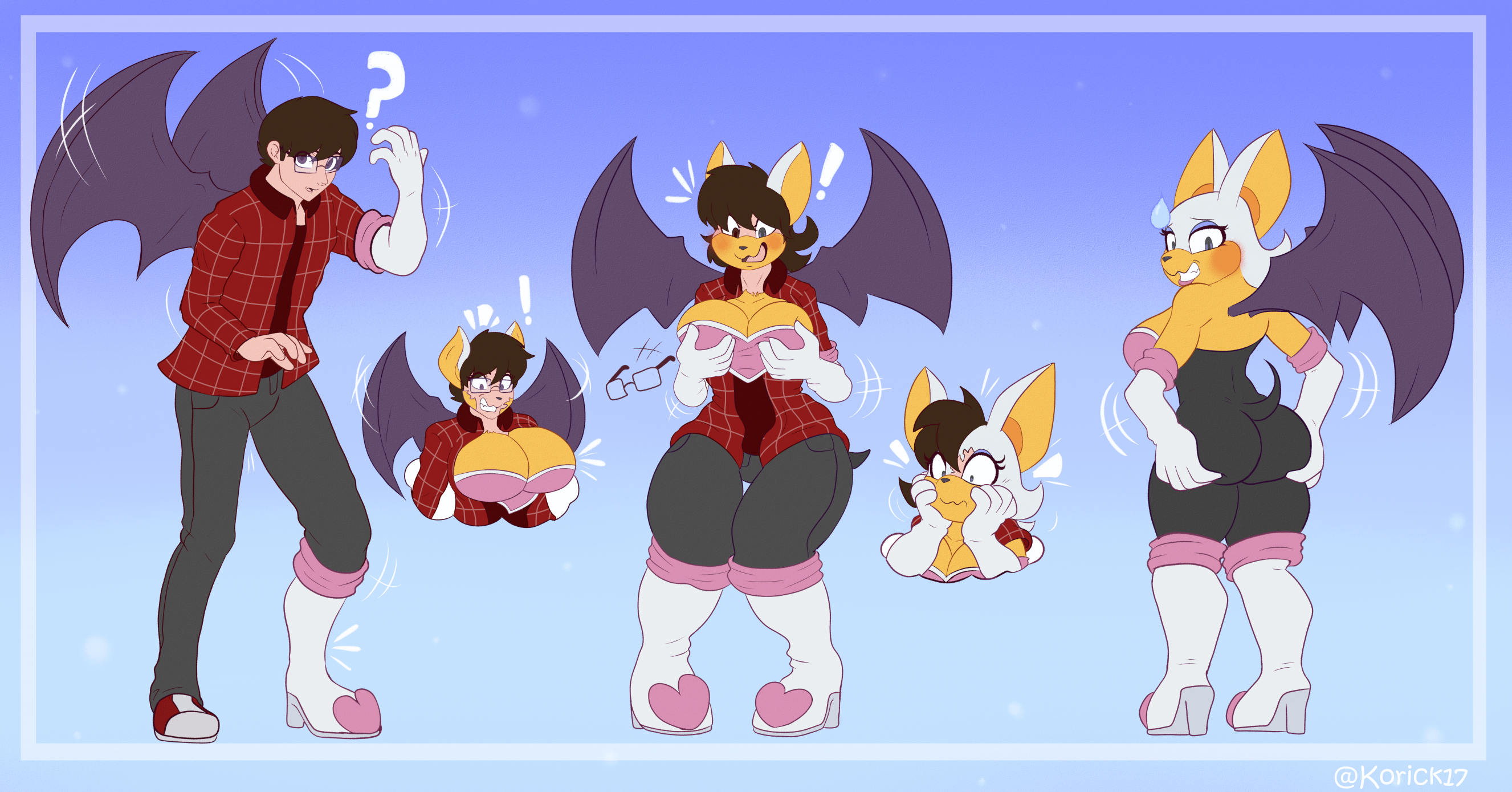 Rouge the bat transformation! by Korick17 -- Fur Affinity [dot] net