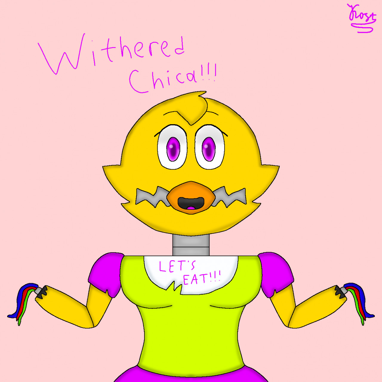 withered chica | Sticker