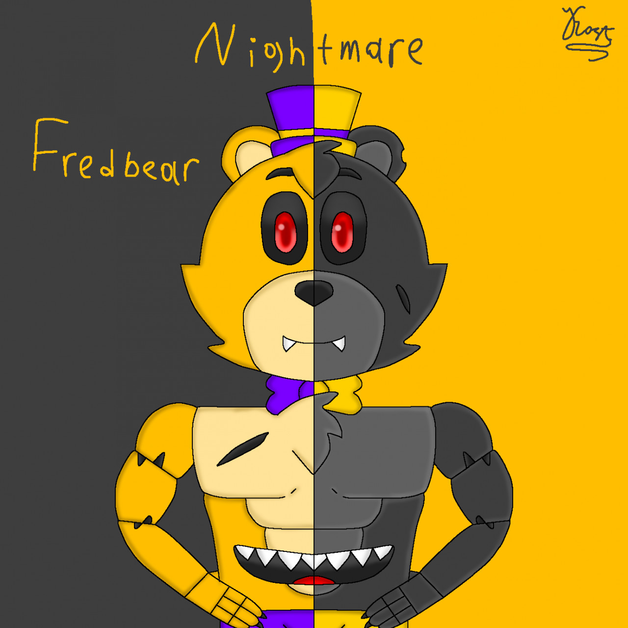 Nightmare Fredbear [Minigame Edit]