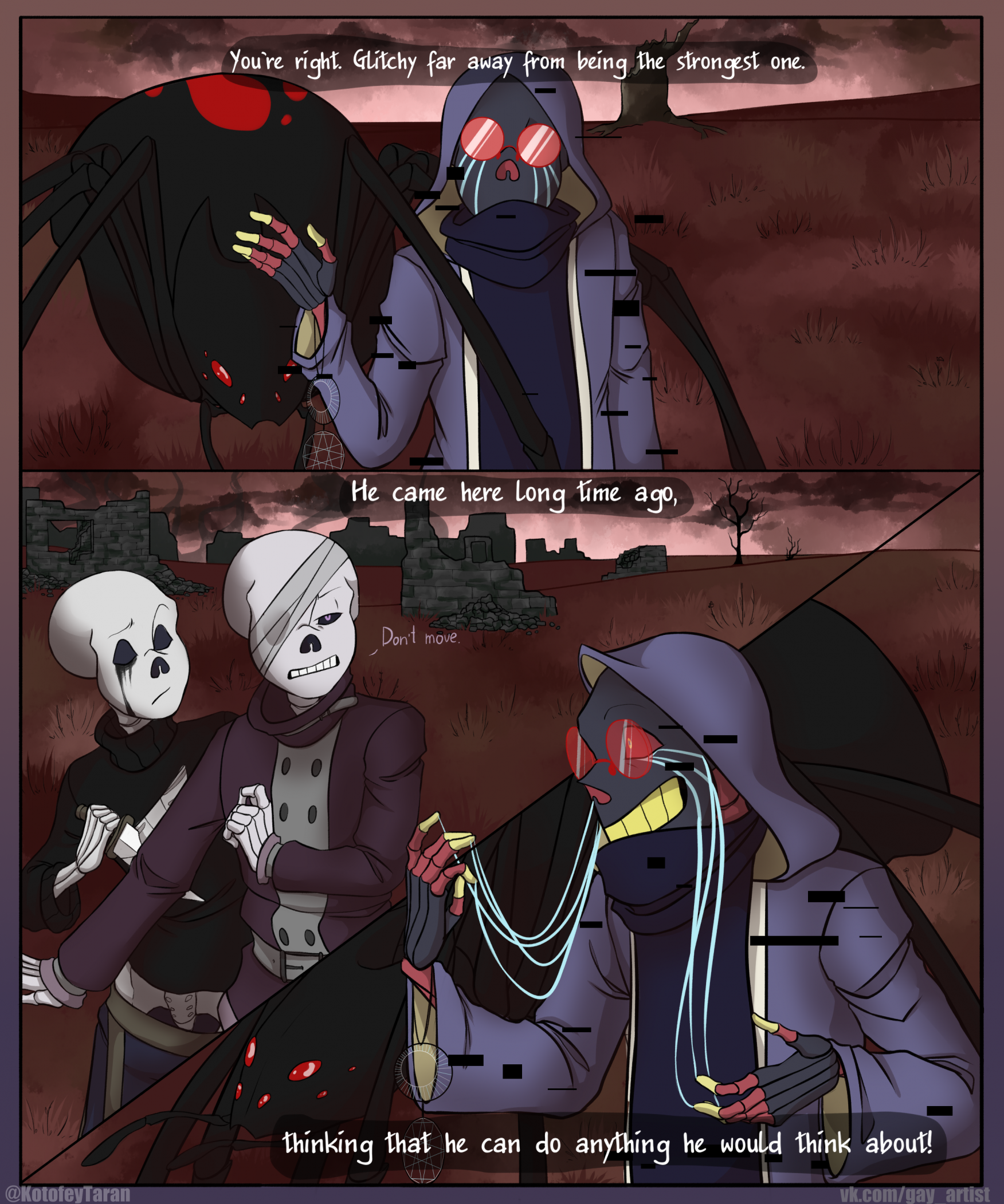 Blueberry Sans x Horror Sans (SFW) by LCC12345 -- Fur Affinity [dot] net