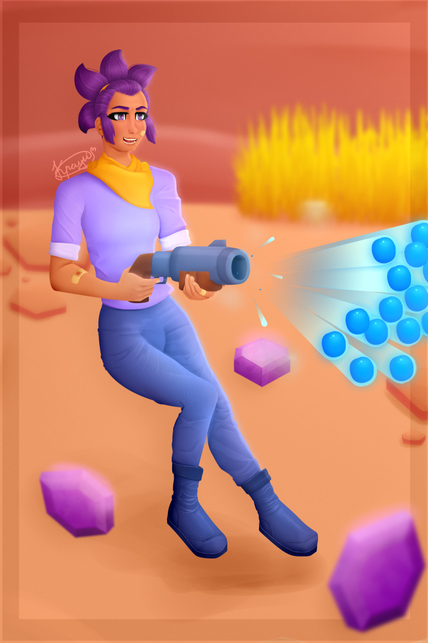 Shelly from Brawl Stars by Krayli_Shail -- Fur Affinity [dot] net