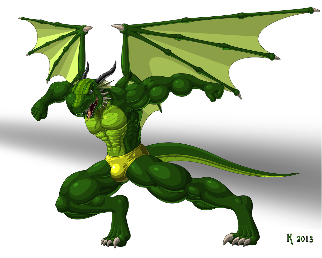 Muscle Dragon Pose 1. Click to change the View. 