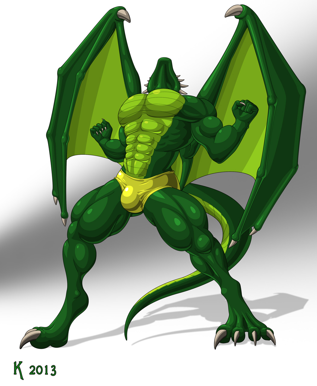 Muscle Dragon Pose 2. Click to change the View. 