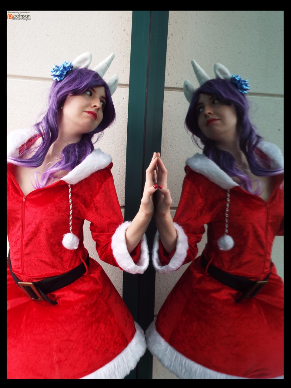 MLP) Santa Themed Rarity Cosplay by KrazyKariCosplay -- Fur Affinity [dot]  net