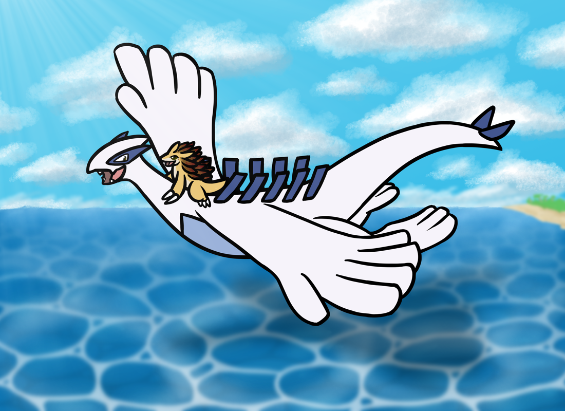 Download Fly Above the Clouds with Lugia.