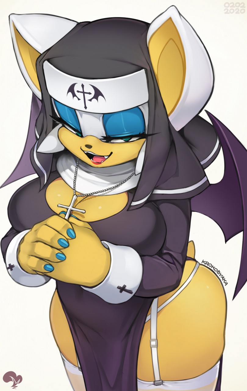 Rouge the bat nun