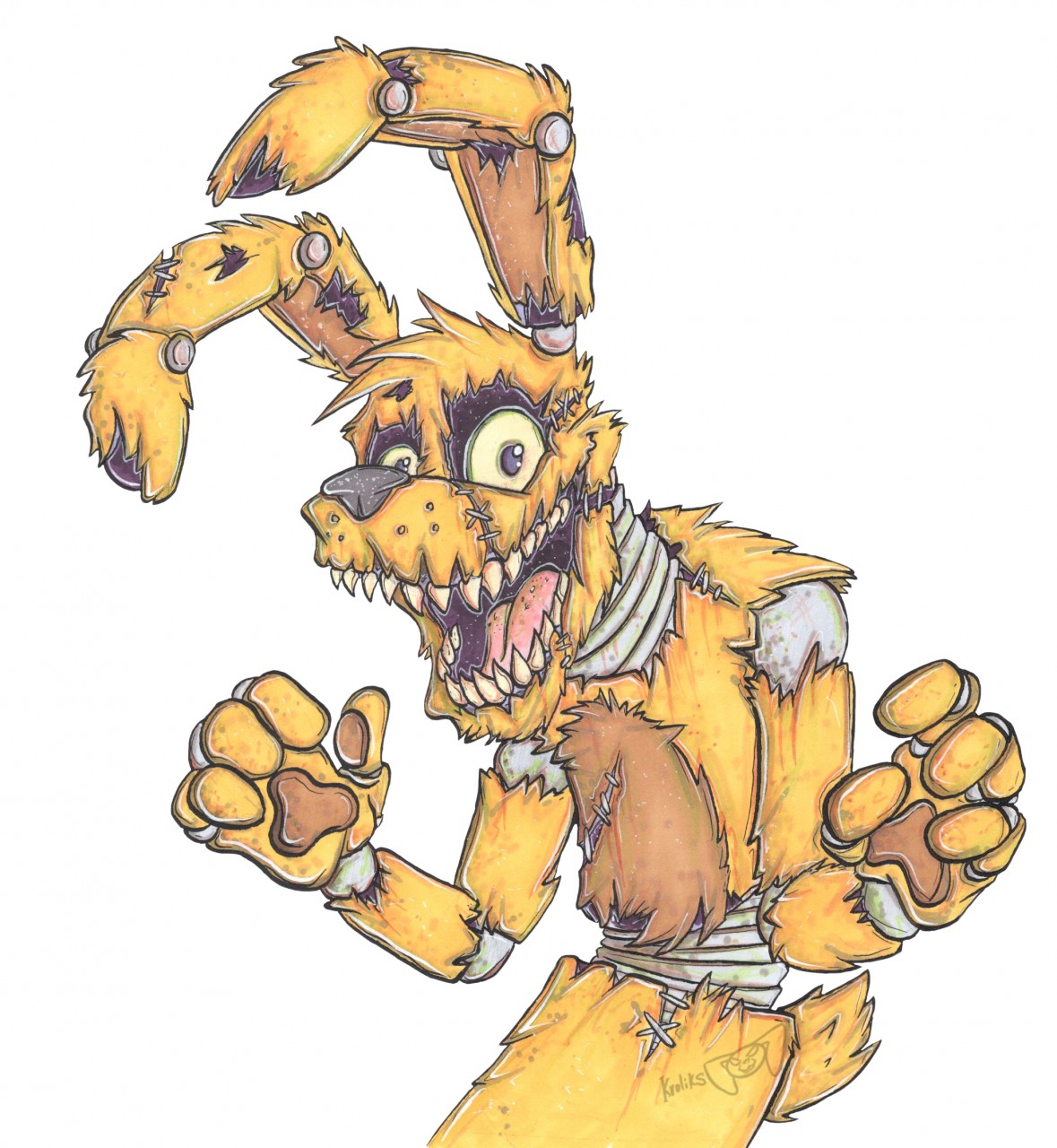 Au Plushtrap {Fnaf 4 AU - The Night Demons}