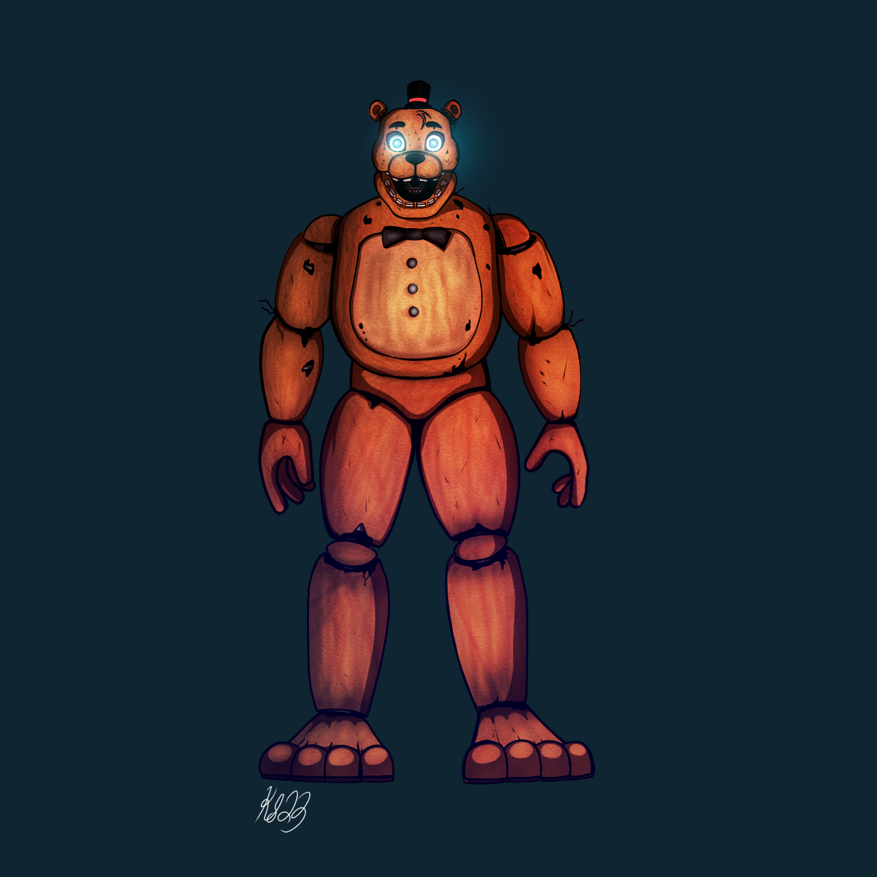 Withered fnaf 1 freddy edit — Weasyl