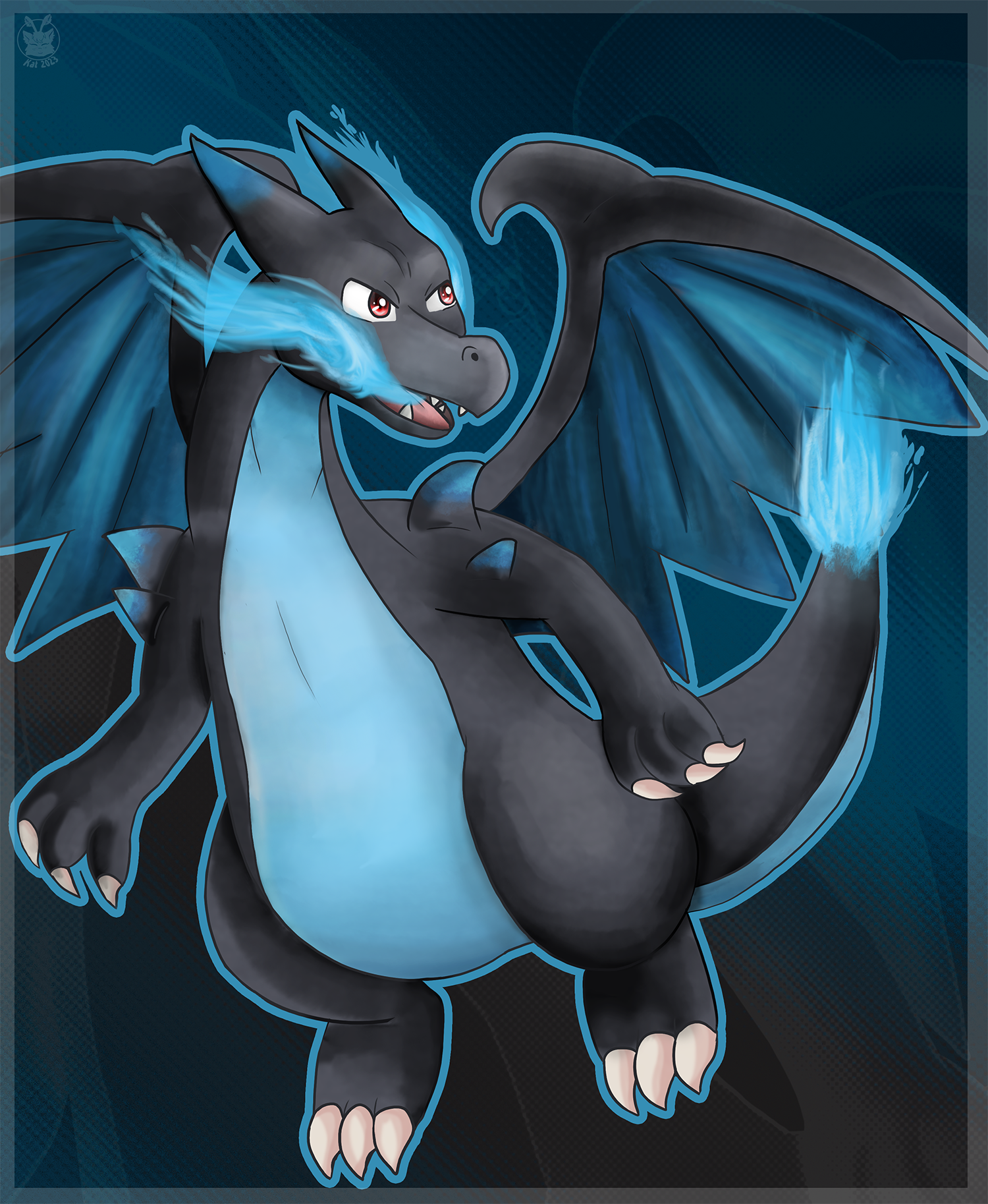 Pokemon- Mega Charizard X by ktchelle -- Fur Affinity [dot] net