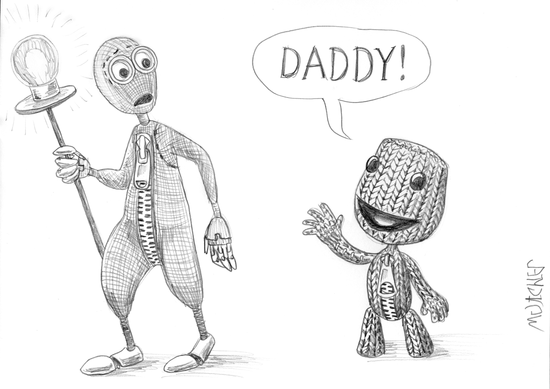 9 meets a sackboy by KTurtle -- Fur Affinity [dot] net