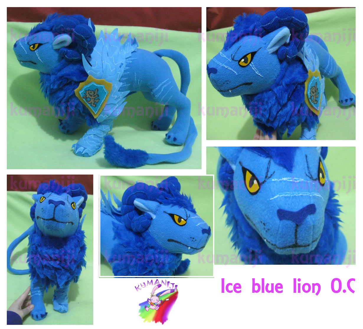 blue lion stuffed animal