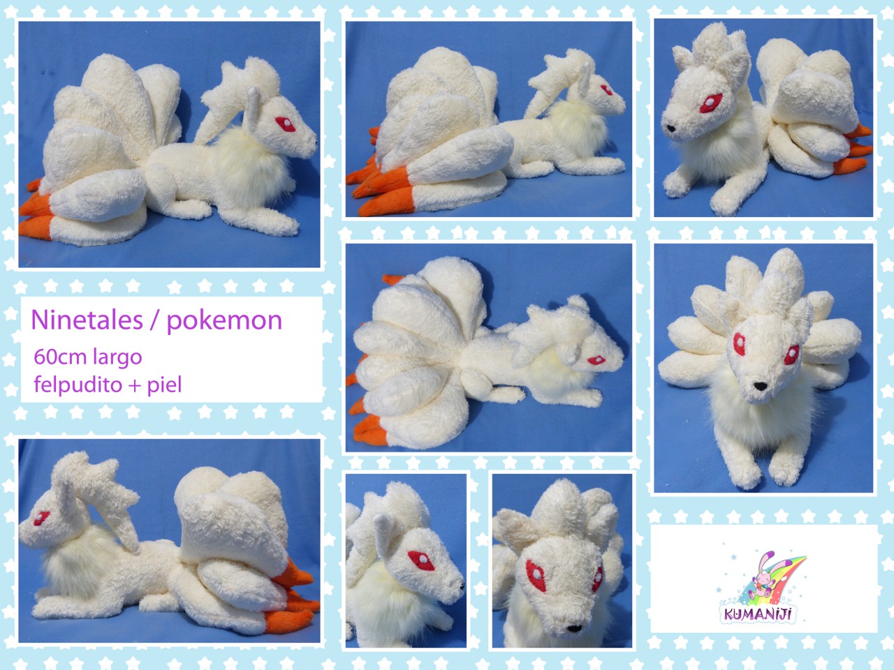 pokemon ninetales fluffy plush by kumaniji Fur Affinity dot net