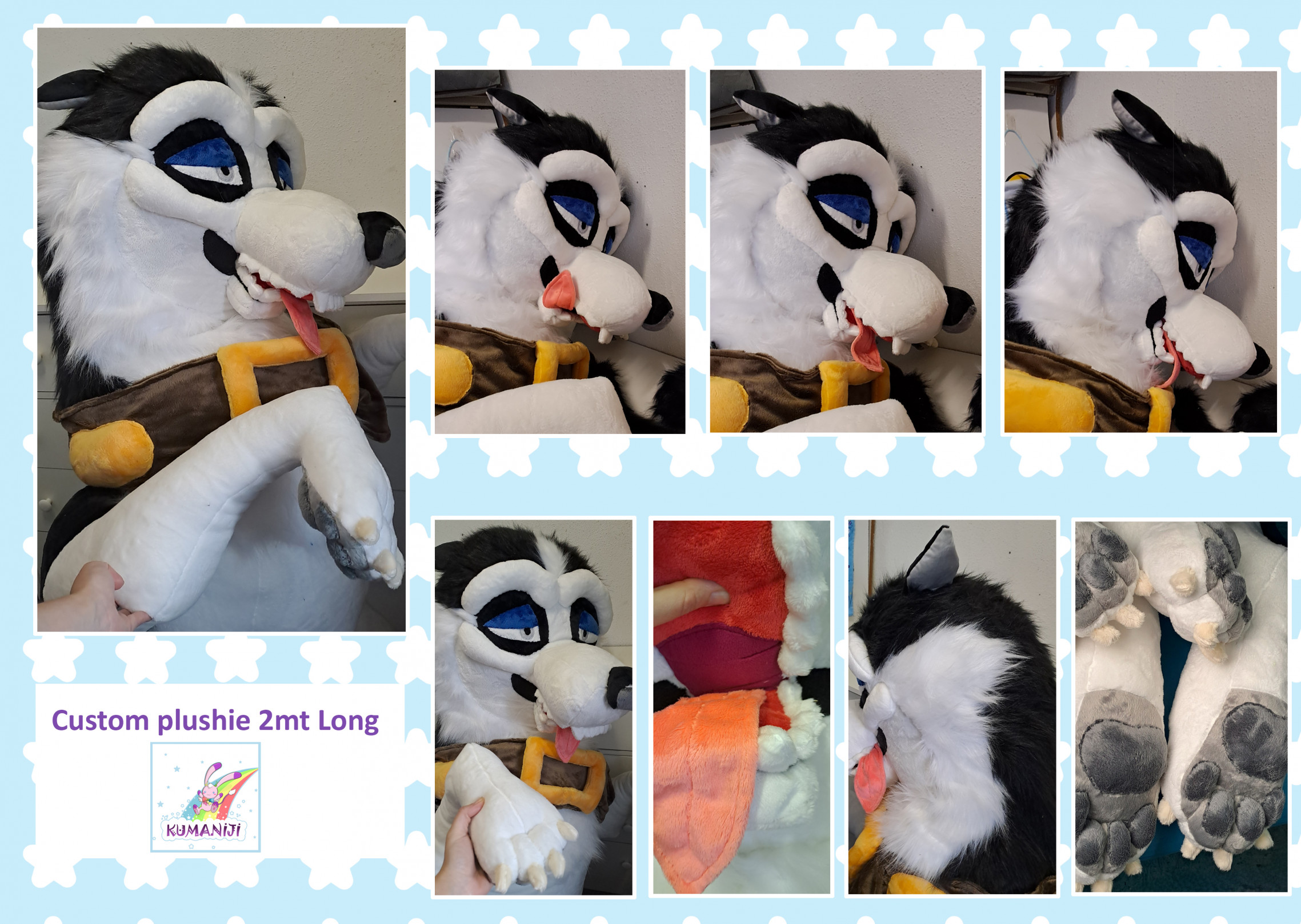 Giant Husky plush v2 details by kumaniji -- Fur Affinity [dot] net