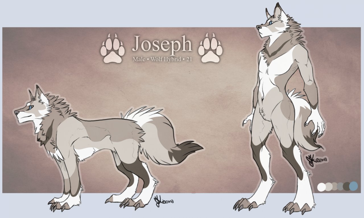 Joseph Feral and Anthro Profile by electric--bleu by Kurai_Shingetsu -- Fur  Affinity [dot] net