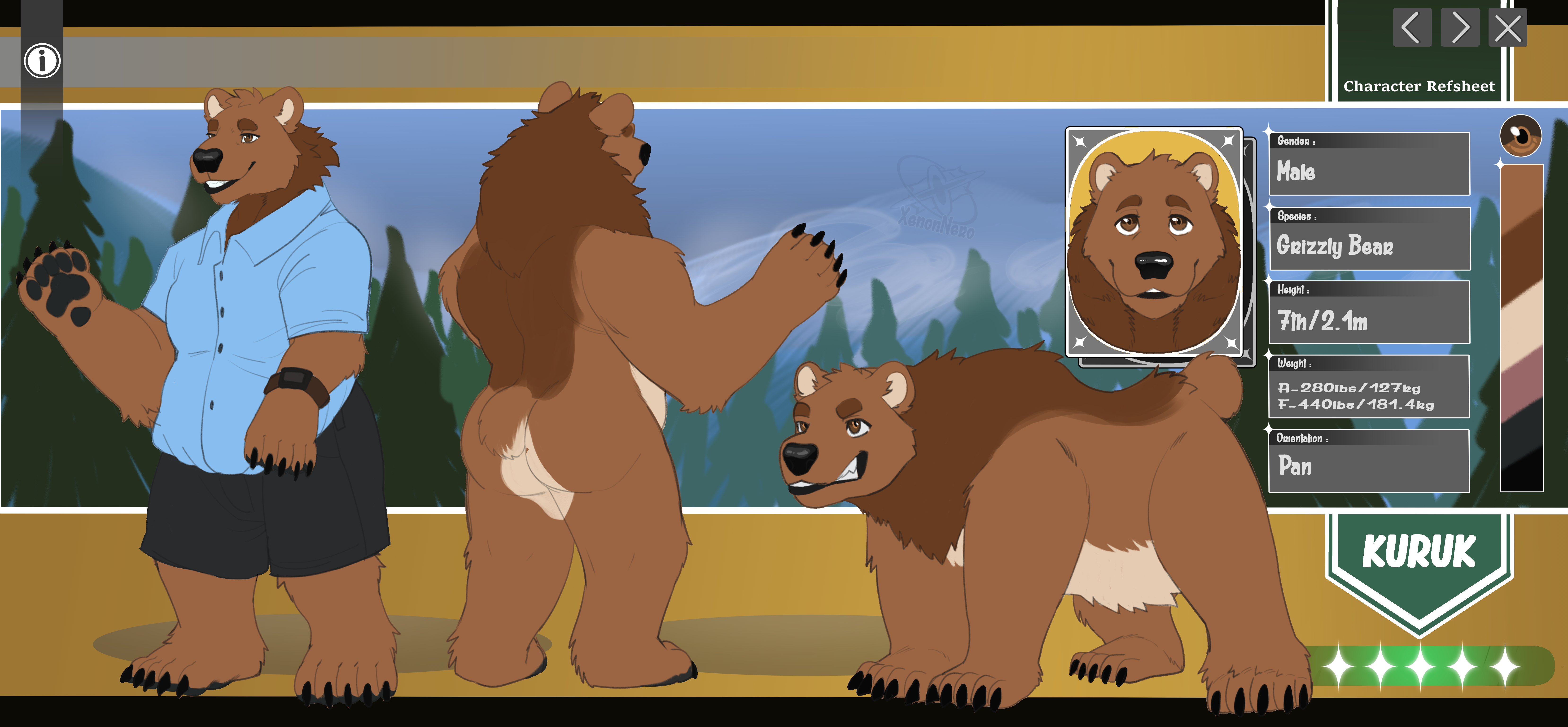 Kuruk Ref Sheet (OLD Clothed/Naked SFW) by Kuruk_The_Bear -- Fur Affinity  [dot] net