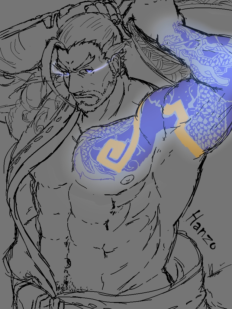 OverWatch- Hanzo by kuso01192366 -- Fur Affinity [dot] net