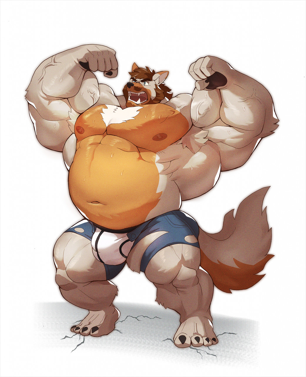 Furry muscle growth