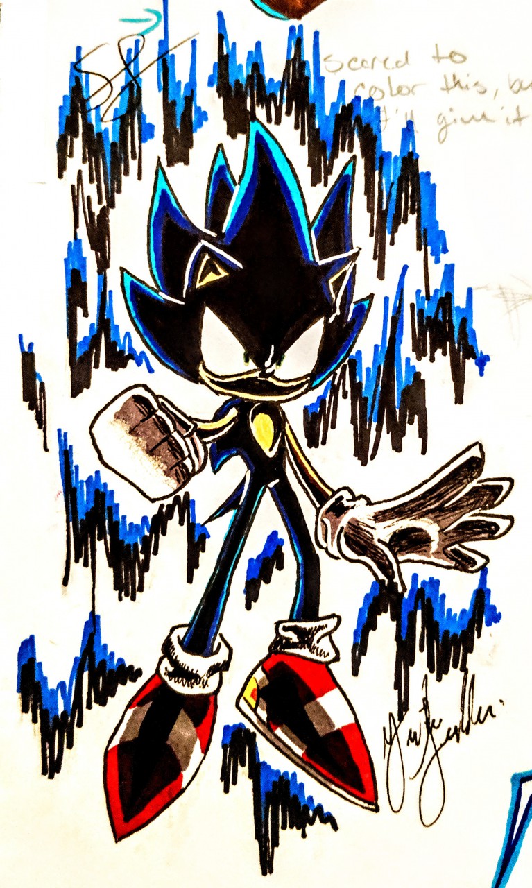 Dark Sonic Doodle by Seinari on DeviantArt